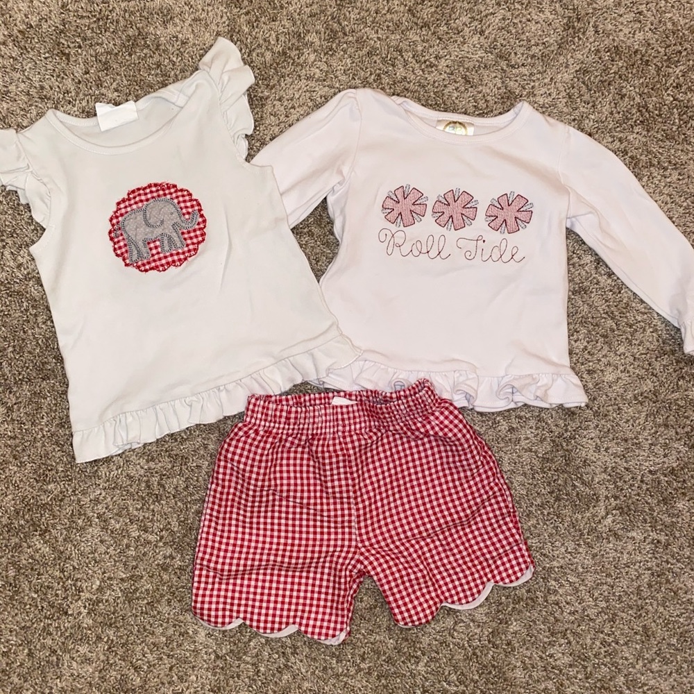 Alabama football monogram set